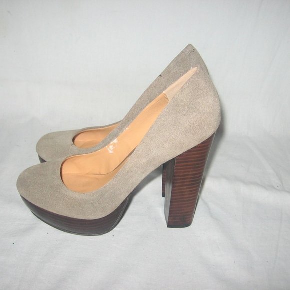 Steve Madden PDESII Suede Leather High Heel Shoes6 - Picture 4 of 7